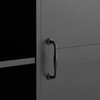 Whisen Bathroom Storage Cabinet with Drawers, Tilt-Out Laundry Hamper and Open Shelves