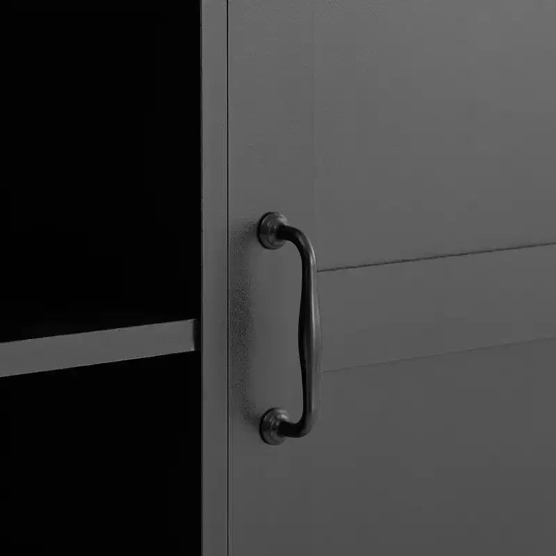 Whisen Bathroom Storage Cabinet with Drawers, Tilt-Out Laundry Hamper and Open Shelves