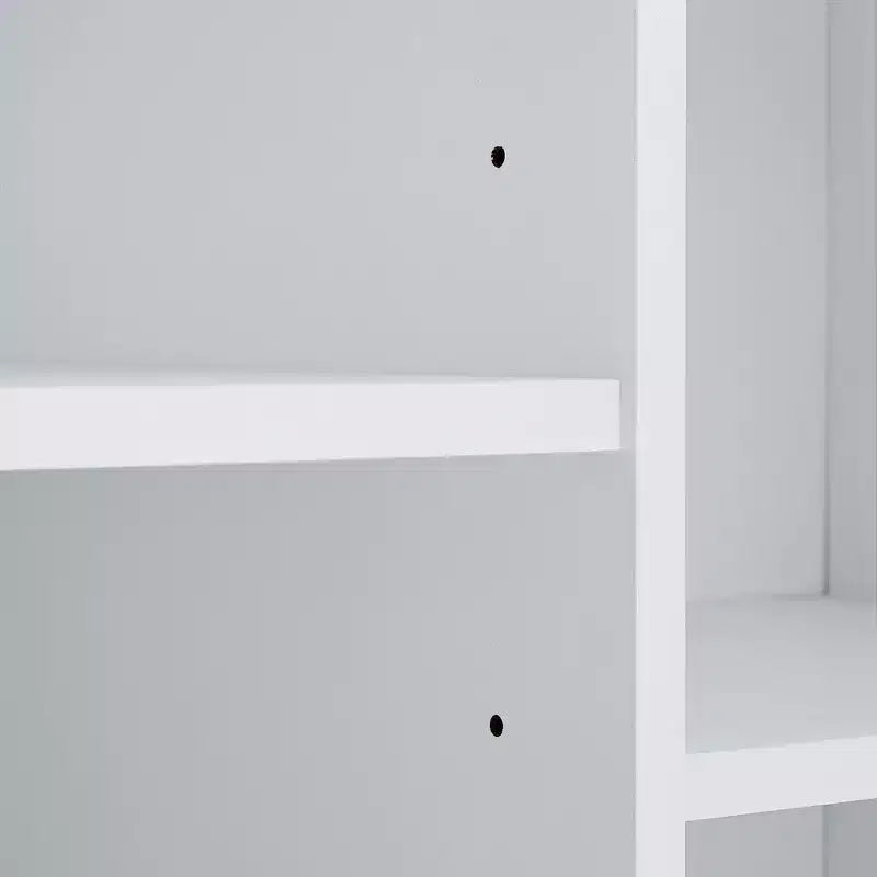 Whisen Bathroom Storage Cabinet with Drawers, Tilt-Out Laundry Hamper and Open Shelves