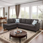 3-Piece Chenille Velvet Sofa Set with Double-Layer Spring