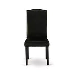 HomeStock Artisanal Attic Parson Leather Chair Set of 2