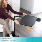 Wonder Tray Adjustable Swivel TV Tray and Laptop Desk with Cupholder