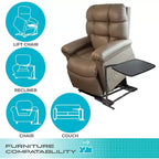 Wonder Tray Adjustable Swivel TV Tray and Laptop Desk with Cupholder