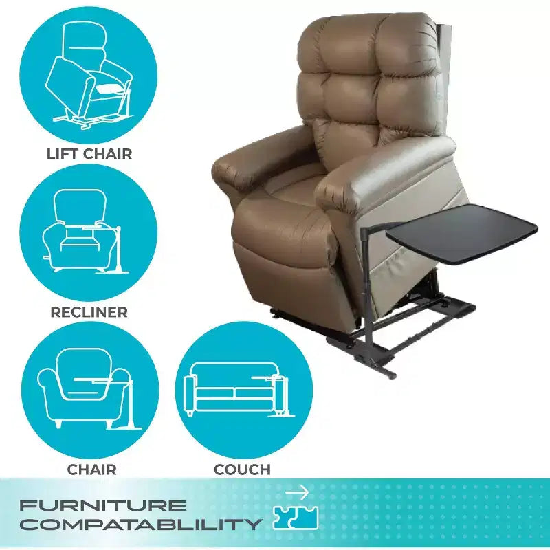 Wonder Tray Adjustable Swivel TV Tray and Laptop Desk with Cupholder