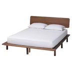 Alyssa Japandi Walnut Brown Wood 4-Piece Bedroom Set