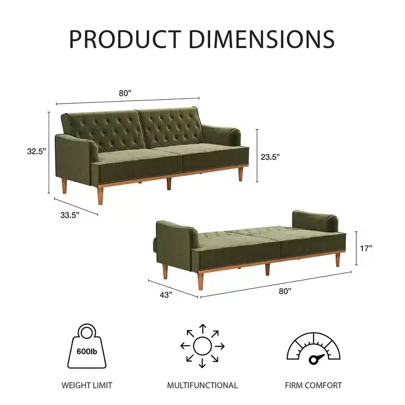 Mr. Kate Stella Vintage Coil Futon