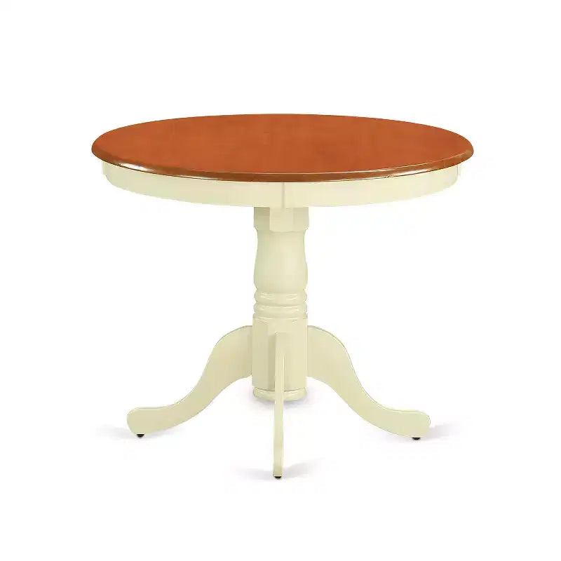 Antique Small Round Dining Table Set with Chairs