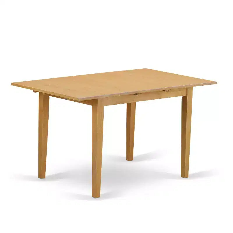 Kitchen Dinette Set Rectangular Table And Dining Chairs Slat Back Style