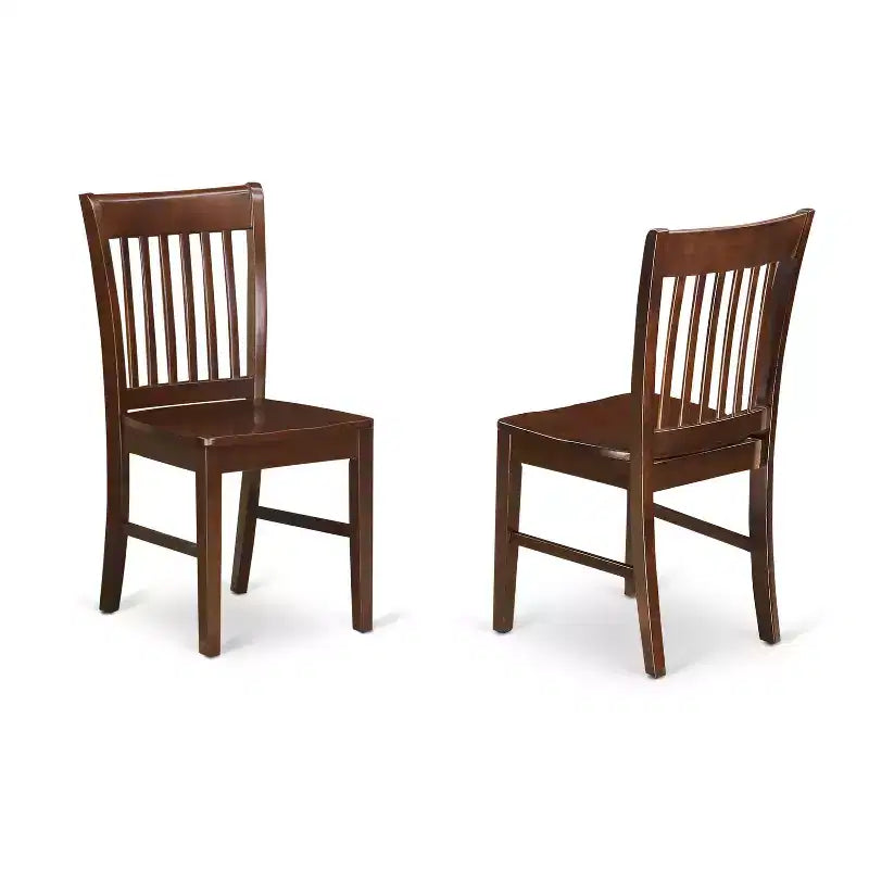 3-Piece Mahogany Kitchen Table Set with 2 Chairs
