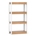 4-Tier Wooden Bookcase with Dual Anti-Tipping Kits