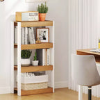 4-Tier Wooden Bookcase with Dual Anti-Tipping Kits