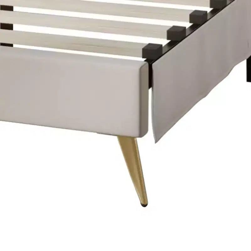 Twin Size Upholstered Platform Bed with Tufted Headboard