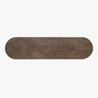 Luxystar 59 Long Console Table with Curved and Straight Line Design for Entrance and Living Room, Natural