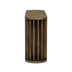 Luxystar 59 Long Console Table with Curved and Straight Line Design for Entrance and Living Room, Natural