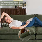 90-Inch Off-White Corduroy Modular Cloud Couch Sleeper Sofa