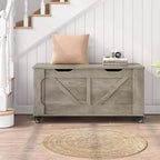 Storage Chest with Wheels, Safety Hinges and 350 lb Support