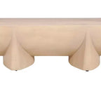 48-Inch Log Design Natural Mango Wood Coffee Table