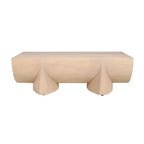 48-Inch Log Design Natural Mango Wood Coffee Table