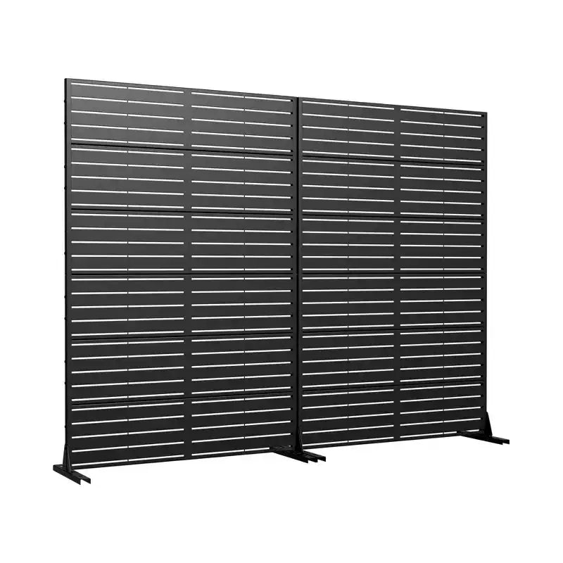 72-Inch Outdoor Privacy Screen Decorative Garden Fence – Set of 2
