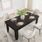 Farmhouse Dining Table for 8 Person, 71 Long Wood Kitchen Tables, Wooden Sturdy Frame
