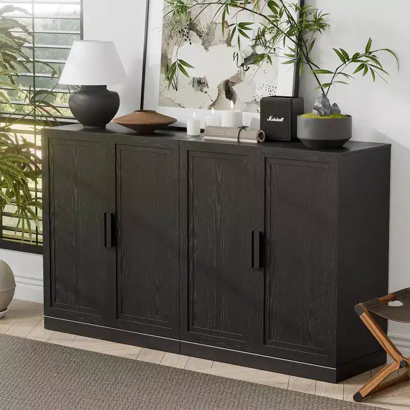62x36 Farmhouse Sideboard Buffet Cabinet with Adjustable Shelves