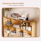 Wooden 3-Tier Open Shelf Bookcase with 10-Grid Storage