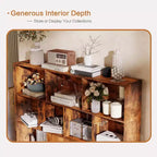 Wooden 3-Tier Open Shelf Bookcase with 10-Grid Storage
