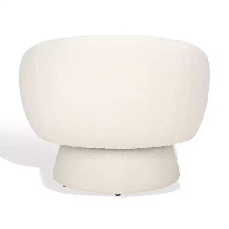 Petryna Boucle Swivel Accent Chair - SFV4822 - Ivory - Safavieh Couture