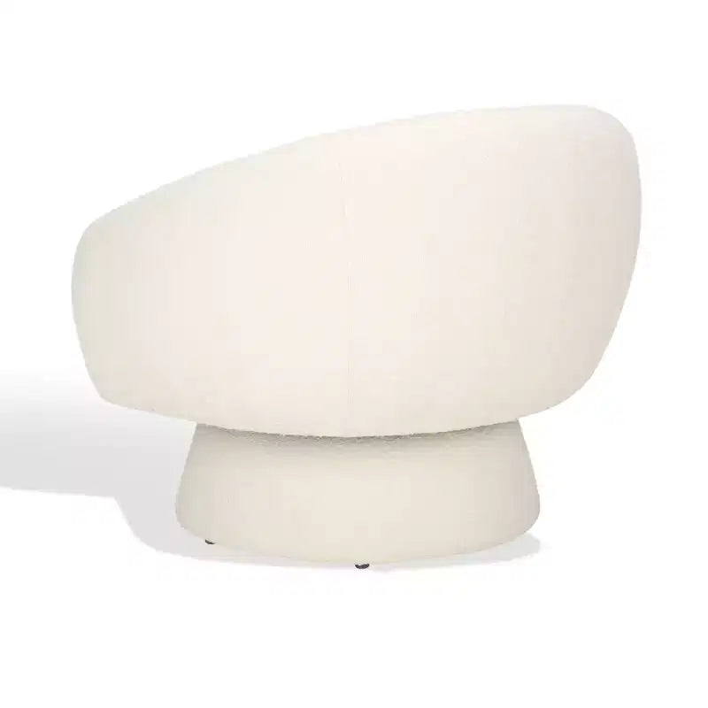 Petryna Boucle Swivel Accent Chair - SFV4822 - Ivory - Safavieh Couture