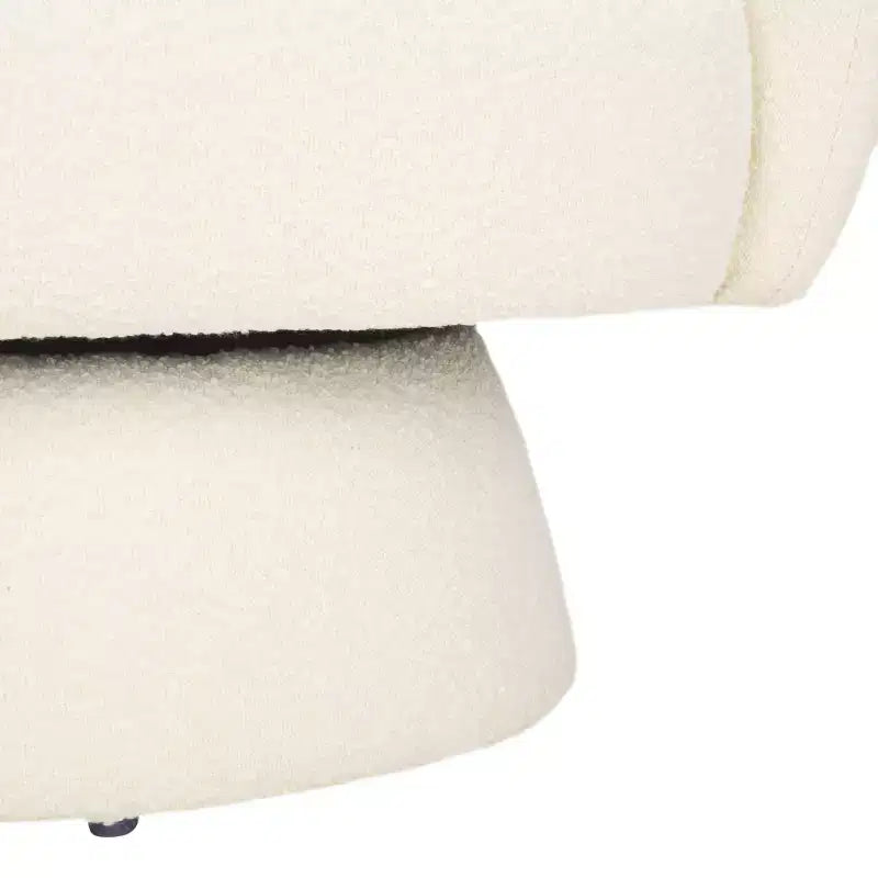 Petryna Boucle Swivel Accent Chair - SFV4822 - Ivory - Safavieh Couture