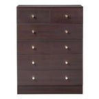 Karl Home 6-Drawer Brown Particle Board 25.98in. W Chest of Drawer