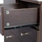 Karl Home 6-Drawer Brown Particle Board 25.98in. W Chest of Drawer
