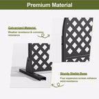 Laurence Diamond Brown Arch Room Divider Screen – 3-Piece Set