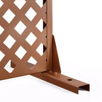 Laurence Diamond Brown Arch Room Divider Screen – 3-Piece Set