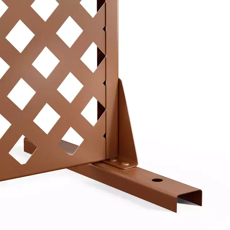 Laurence Diamond Brown Arch Room Divider Screen – 3-Piece Set