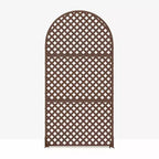 Laurence Diamond Brown Arch Room Divider Screen – 3-Piece Set