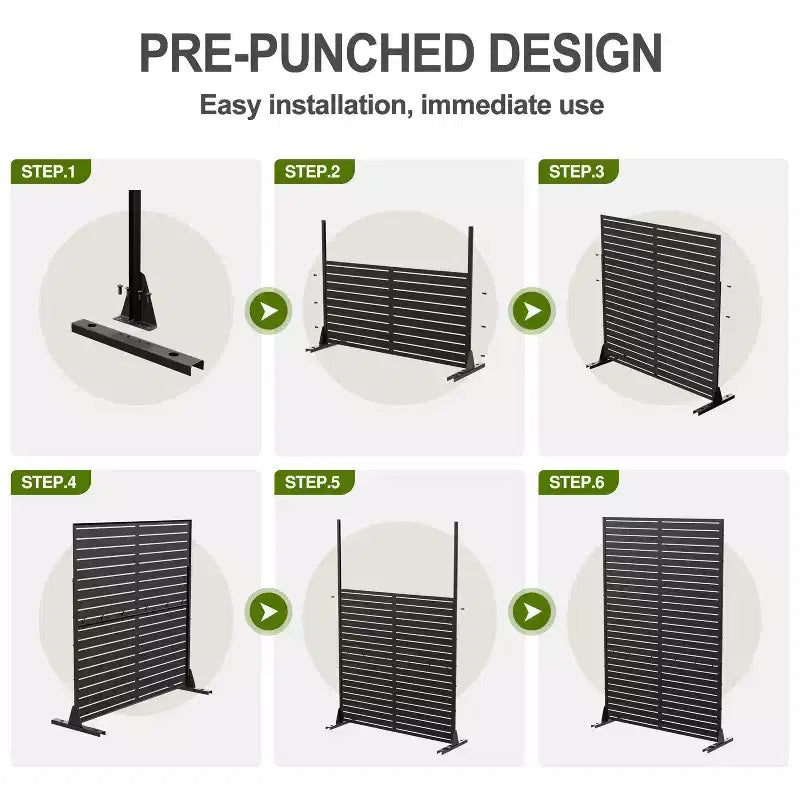 Laurence Diamond Brown Arch Room Divider Screen – 3-Piece Set