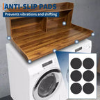 2-Tier Laundry Countertop with Edge Rails and Anti-Slip Pads
