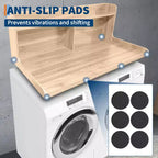 2-Tier Laundry Countertop with Edge Rails and Anti-Slip Pads