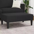 Modern Velvet Ottoman Footstool – Compact Accent Seating