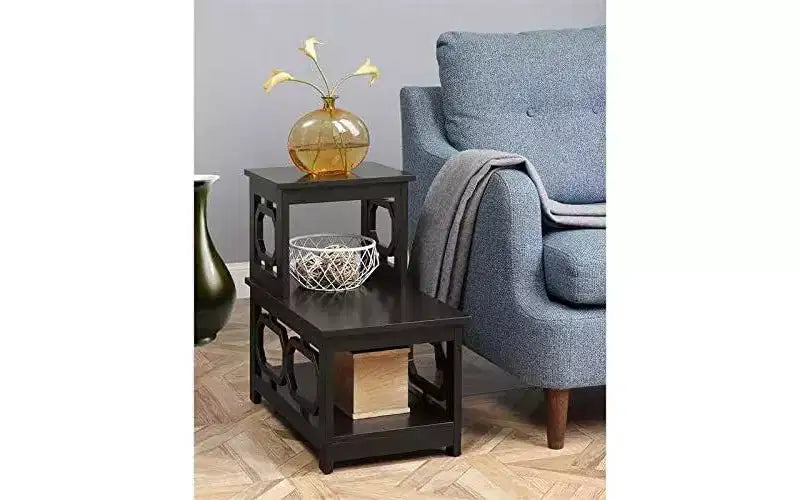 Belmont 2-Step Chairside End Table with L-Shaped Frame