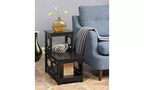 Belmont 2-Step Chairside End Table with L-Shaped Frame