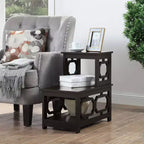 Belmont 2-Step Chairside End Table with L-Shaped Frame