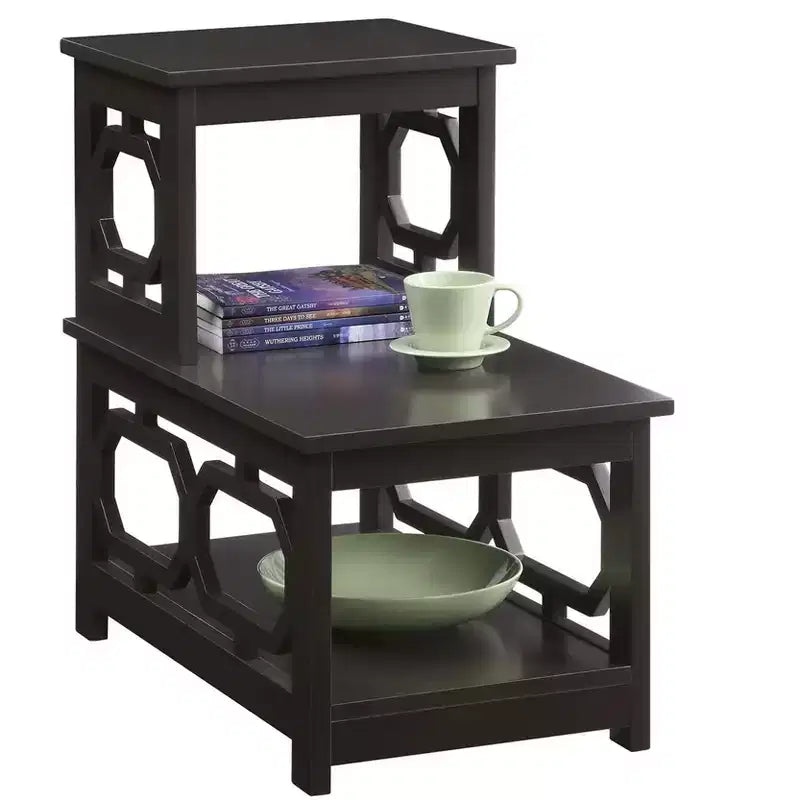 Belmont 2-Step Chairside End Table with L-Shaped Frame