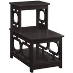 Belmont 2-Step Chairside End Table with L-Shaped Frame