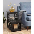 Belmont 2-Step Chairside End Table with L-Shaped Frame