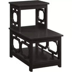 Belmont 2-Step Chairside End Table with L-Shaped Frame