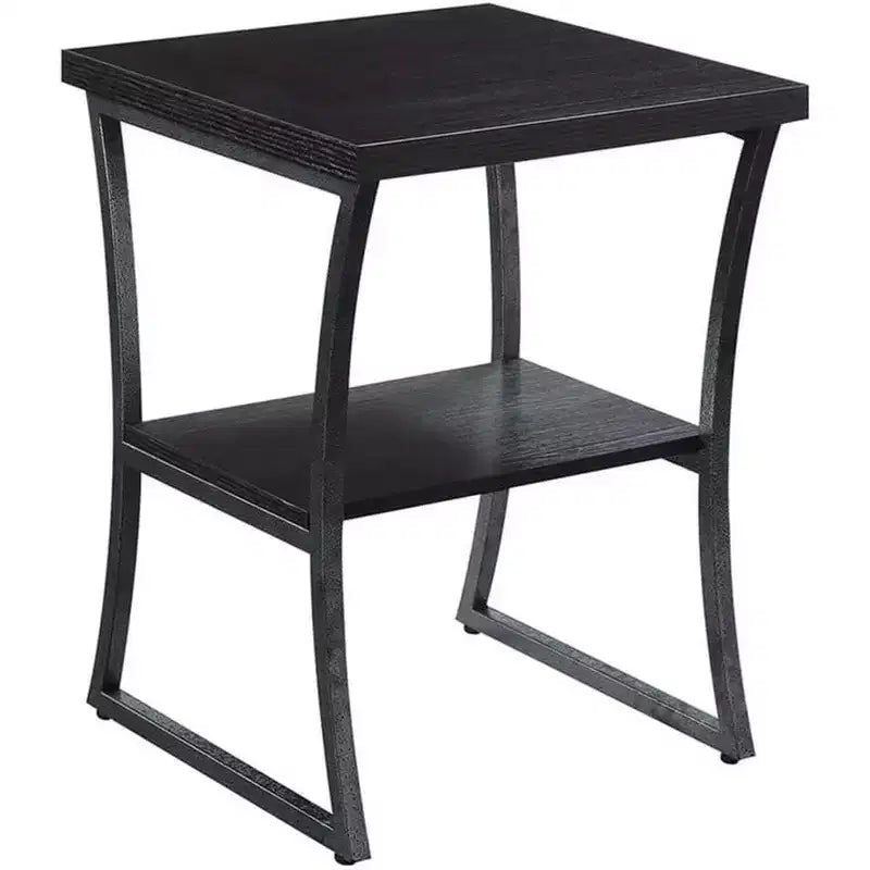 Belmont Three-Tier End Table with Open Storage Shelves
