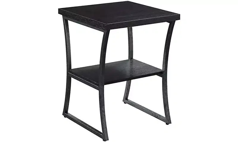 Belmont Three-Tier End Table with Open Storage Shelves