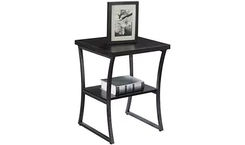 Belmont Three-Tier End Table with Open Storage Shelves